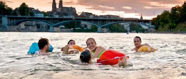 Swimming in the Rhine